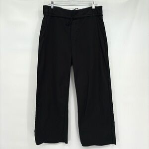 Ch. Chapter LA 2139 3207 Women’s Black Wide Leg Structured Trouser Pants Size 34